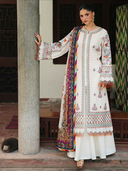Binilyas Lumina Summer Lawn Embroidered Unstitched 3-Piece Suit-L74-B