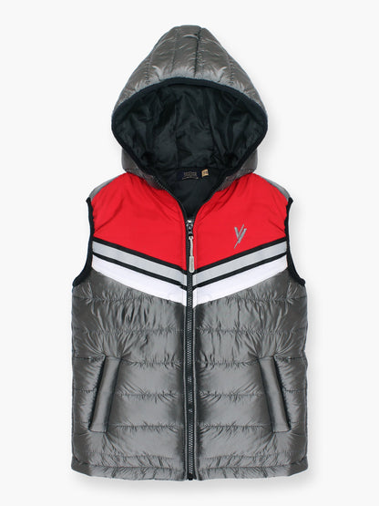 Velvour Sleeveless Hooded Puffer Jacket-VJ57-A