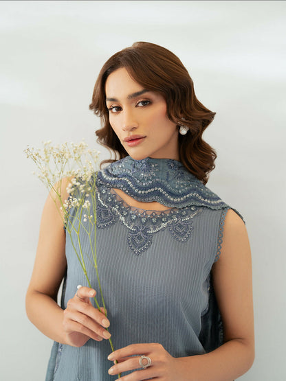 Mahnur Sera Pret'26 Jacquard Embroidered Unstitched 3-Piece Suit-SP-06