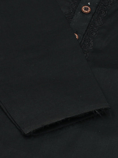 Velvour Boys Cotton Embroidered Stitched Kurta Pajama-VK02