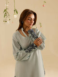 Mahnur Lawn Embroidered Stitched 2-Piece Suit-Crystal