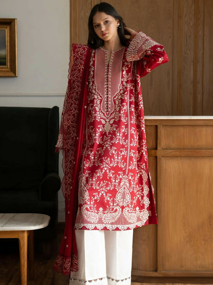 Zara Shahjahan Satori Lawn Embroidered Unstitched 3-Piece Suit-MEI-8A