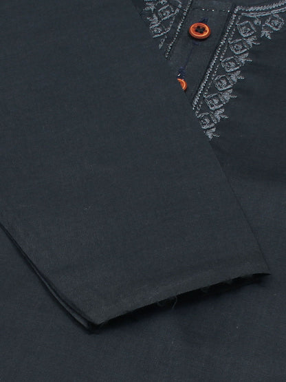 Velvour Boys Cotton Embroidered Stitched Kurta Pajama-VK01