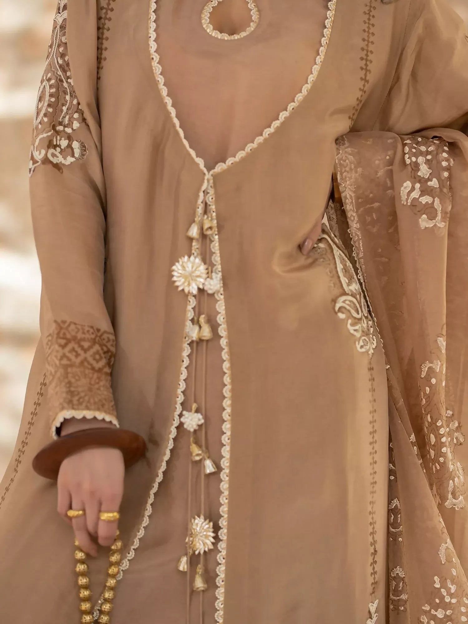 Shiza Hassan Chap Tilak Formals Pure Tusser Silk Embroidered Stitched 4-Piece Suit–Lyla
