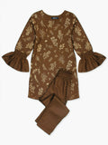 Velvour Girls Viscose Printed Stitched 2-Piece Suit-VG110