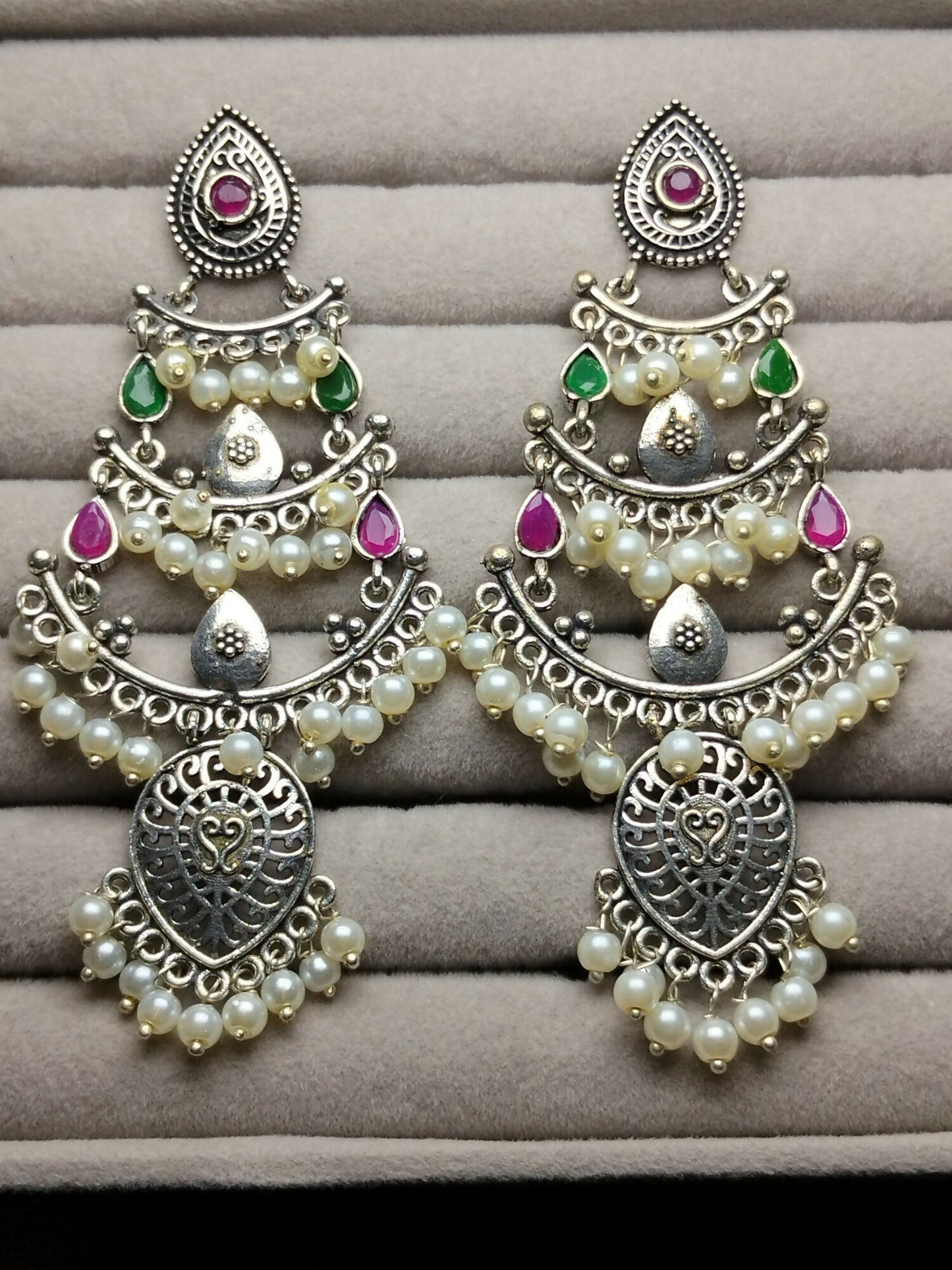 H&A Jewellery Oxidized Brass Handmade Earrings