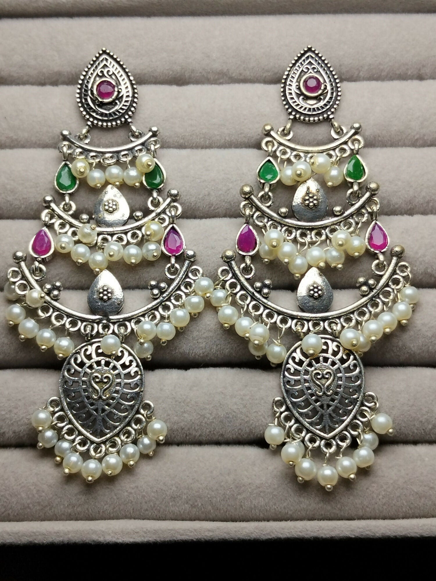 H&A Jewellery Oxidized Brass Handmade Earrings