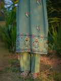 Kachy Dhaagy Lawn Embroidered Stitched 2-Piece Suit-Miral