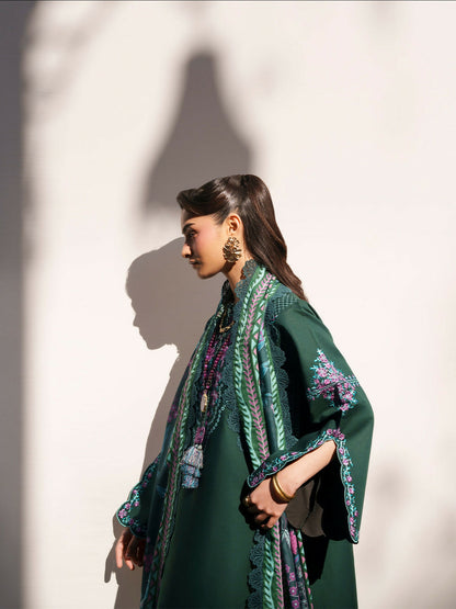 Mahnur Fiona Lawn'26 Embroidered Unstitched 3-Piece Suit-F-08