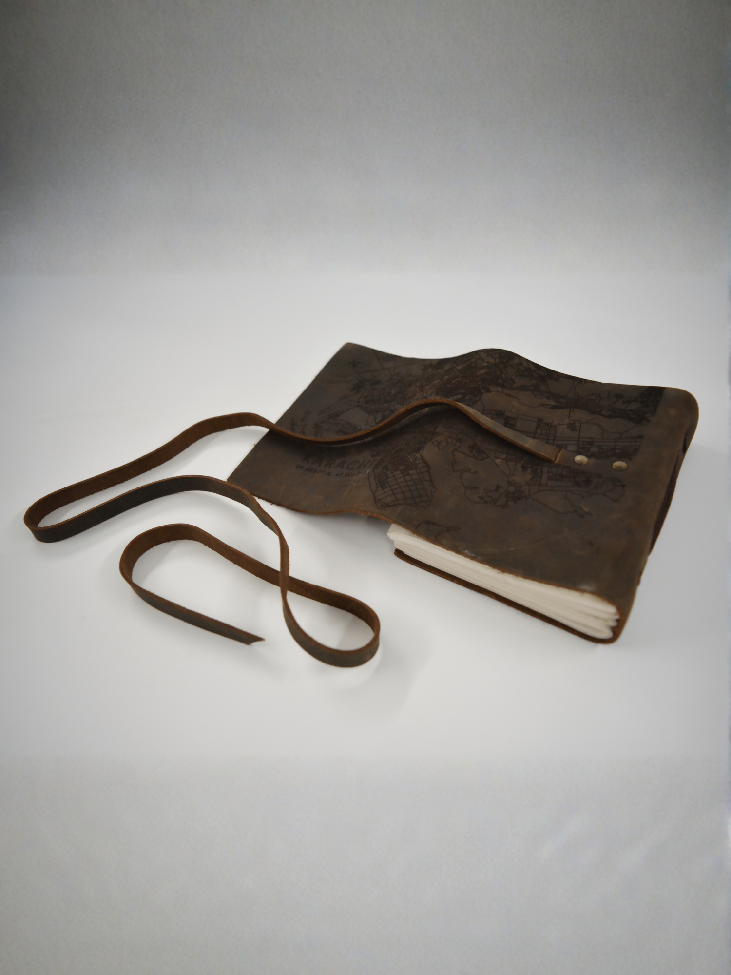 MappedPK Karachi Mapped Leather Journal