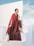 Ruby's Couture Haute & Chic Silk Embroidered Kaftan Set-Misty