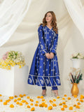 Ruby's Couture Gul-Bahar Silk Printed Anarkali-Murad