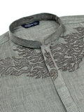Velvour Boys Cotton Embroidered Stitched Kurta-VB202-C
