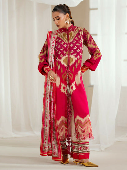 Binilyas Eres Bonita Viscose Embroidered Stitched 3-Piece Suit-1102-A