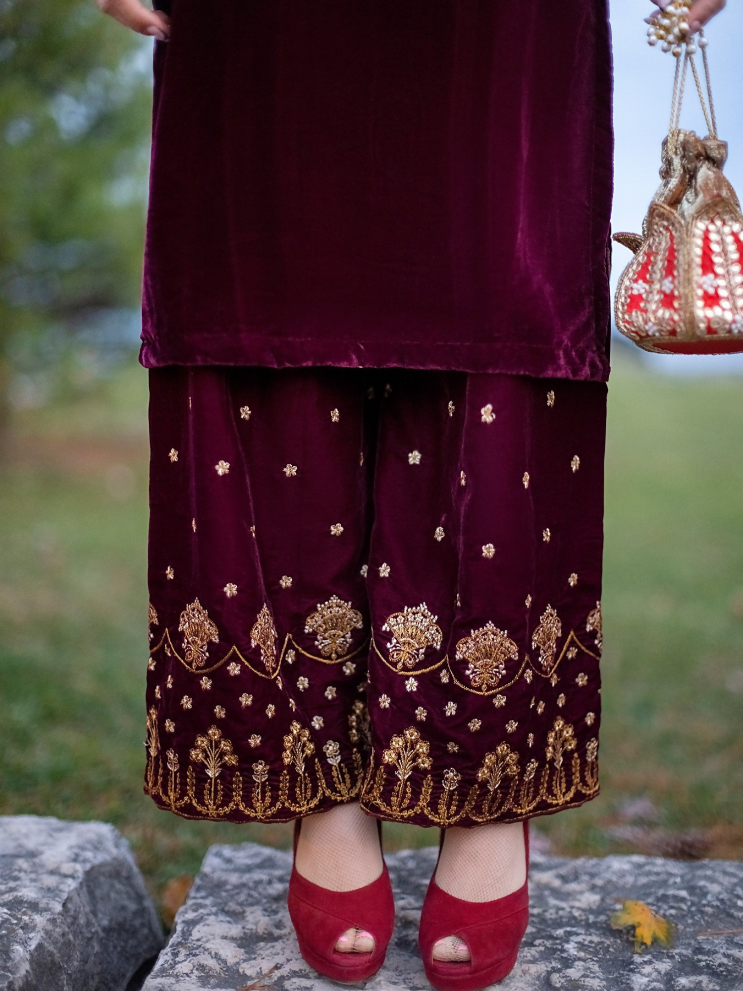 Panache Apparel Velvet Edit Micro Velvet 9000 Embroidered Stitched Suit-Elegance