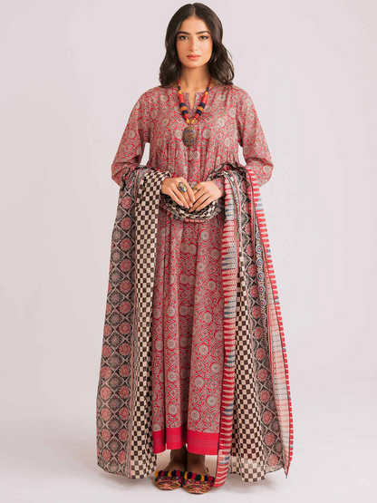 Nishat Lawn Printed Unstitched 3-Piece Suit-42302171-R