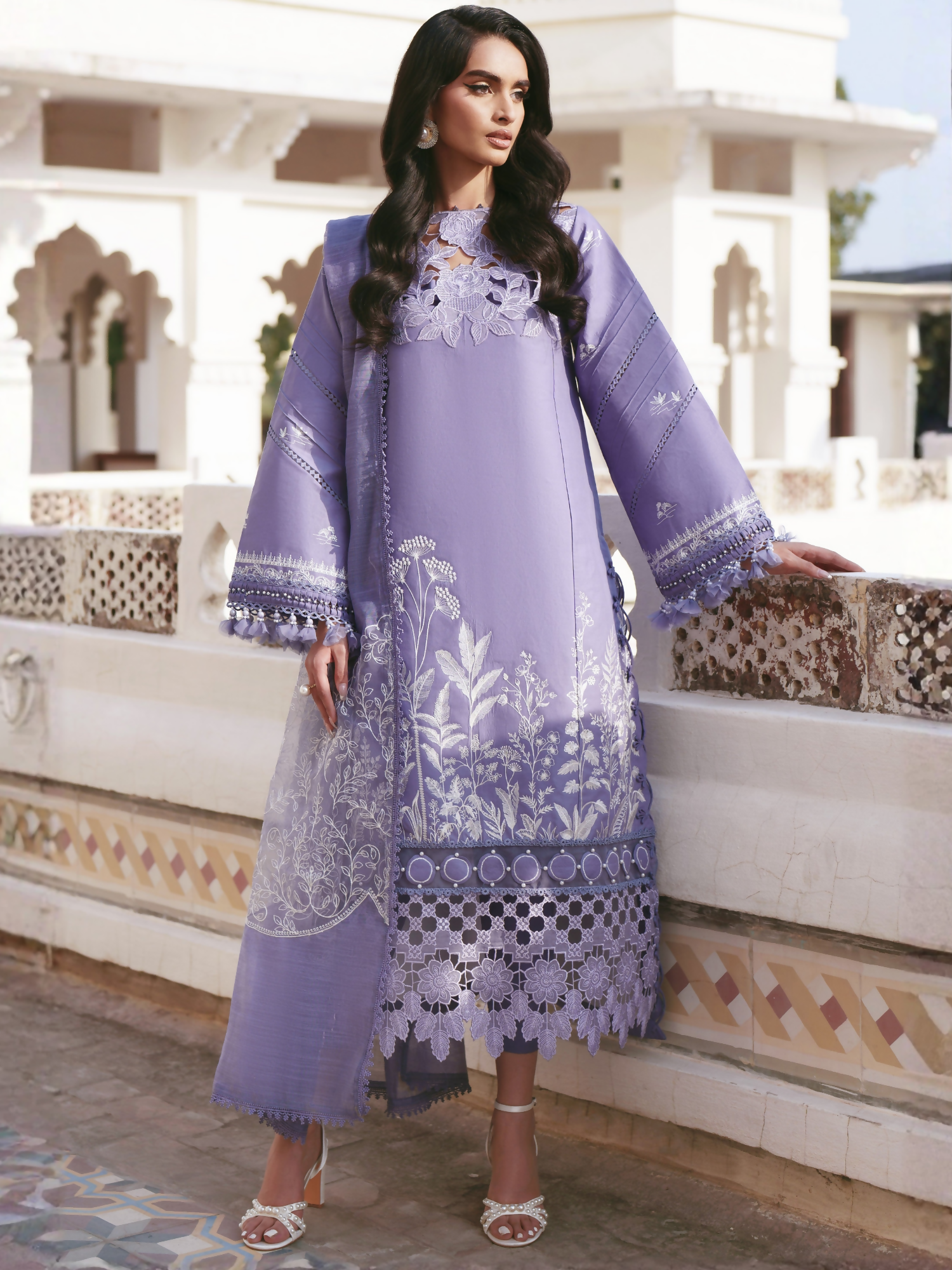 Parishay Shangrila Lawn Embroidered Unstitched 3-Piece Suit-SLA-10