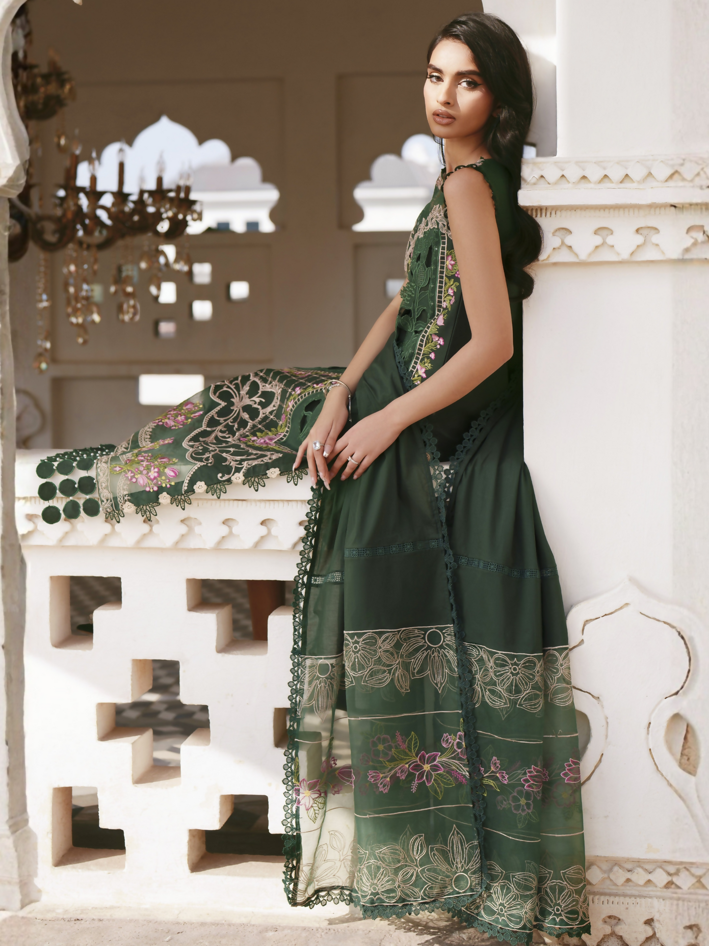 Parishay Shangrila Lawn Embroidered Unstitched 3-Piece Suit-SLA-16