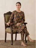 Brown Bin Shaukat Lawn Printed Unstitched 2-Piece Suit