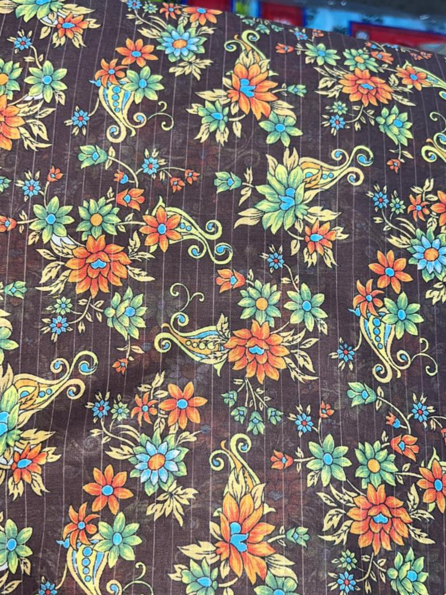 Brown Bin Shaukat Lawn Printed Unstitched 2-Piece Suit