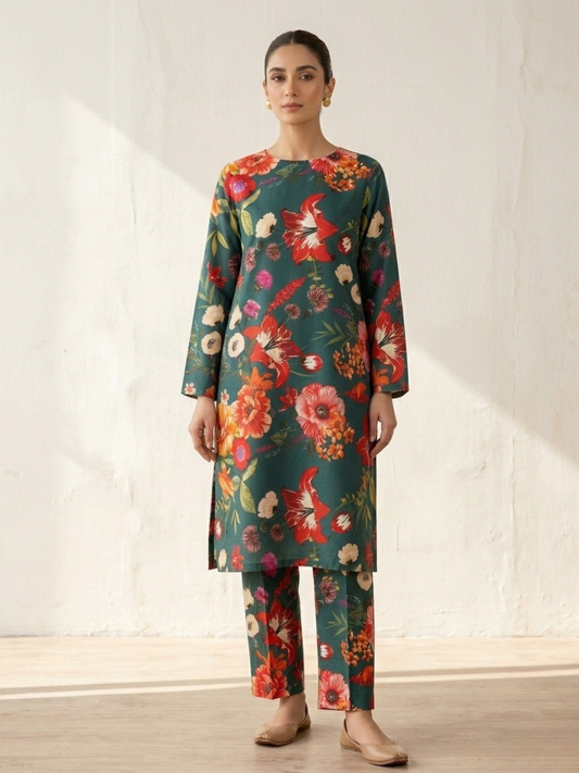 Multi Bin Shaukat Lawn Printed Unstitched 2-Piece Suit