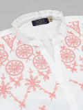 Velvour Girls Cotton Embroidered Stitched Tunic-VG118-A