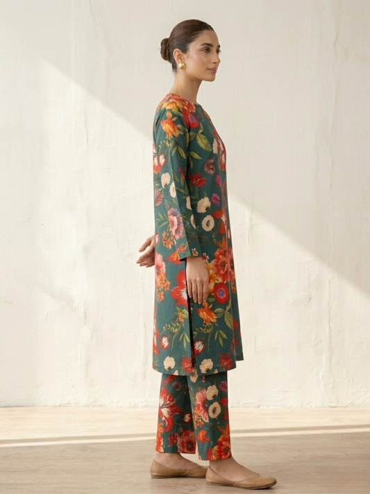 Multi Bin Shaukat Lawn Printed Unstitched 2-Piece Suit