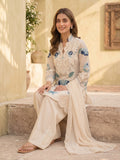 White-Duas Boutique Lawn Embroidered Stitched 3-Piece Suit-Chandni