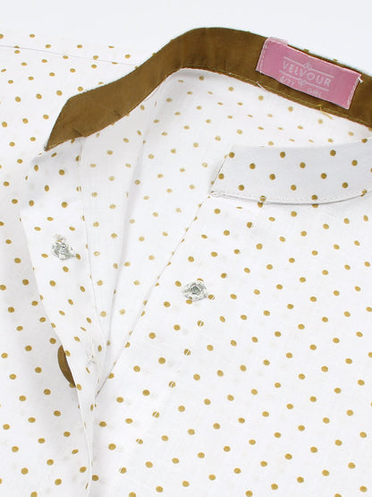 Velvour Girls Cotton Printed Stitched 2-Piece Suit-VG82-C