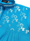 Velvour Girls Cotton Embroidered Co-Ord Set-VG175-A