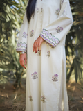 Kachy Dhaagy Lawn Embroidered Stitched 2-Piece Suit-Kehkashaan