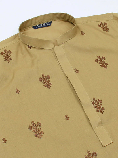Velvour Boys Cotton Embroidered Stitched Kurta-VB151