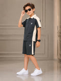 Velvour Boys Single Jersey Tracksuit-VST75-B