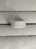 H&A Jewellery 18K Gold Polished Zircon Band Ring