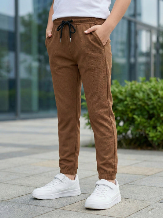 Velvour Imported Popcorn Trouser-VWT45-AT