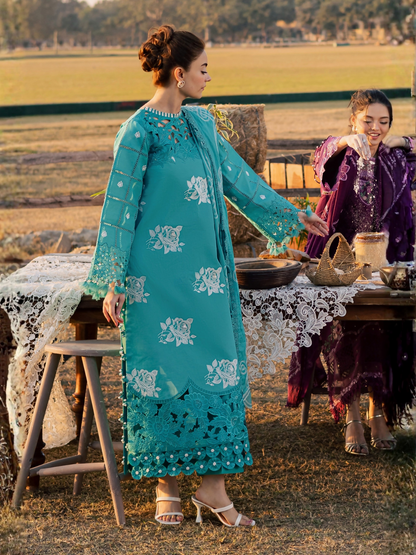 Parishay Summer Queen Vol 2 Lawn Embroidered Unstitched 3-Piece Suit-SQU-15