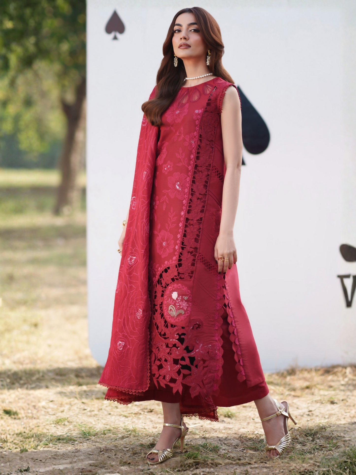 Parishay Summer Queen Lawn Embroidered Unstitched 3-Piece Suit-SQ-01