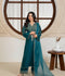Stylish Collection Royal Pret Dhanak Linen Embroidered Stitched 3-Piece Suit-Jazmine Teal