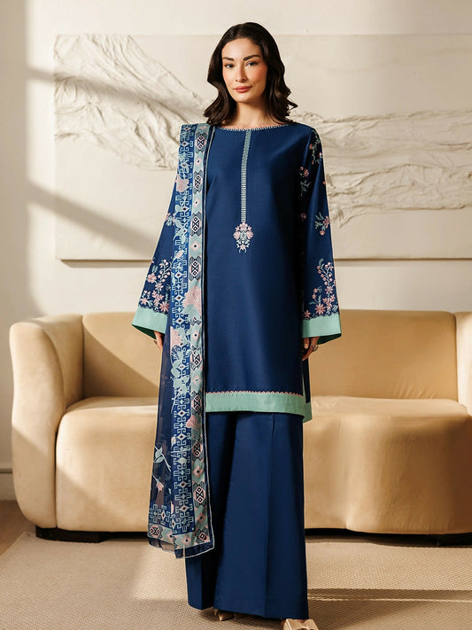 Panache Apparel Mistfall Ramadan Edit Cotton Embroidered Stitched Suit-Linea