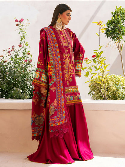 Binilyas Kotrai Embroidered Unstitched 3-Piece Suit-792 -B