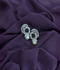 Glitter Jewellery Black Crystal & Pearl Drop Earrings in Silver Finish