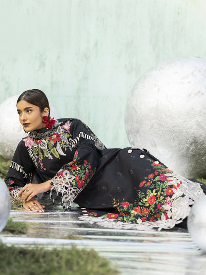 Parishay Ivy Bloom'26 Lawn Embroidered Unstitched 3-Piece Suit-IB-02