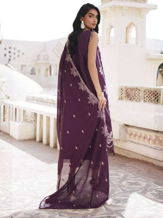 Parishay Shangrila Lawn Embroidered Unstitched 3-Piece Suit-SLA-15