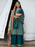 Hussain Rehar Nirmal SS'25 Lawn Embroidered Unstitched 3-Piece Suit-Saher