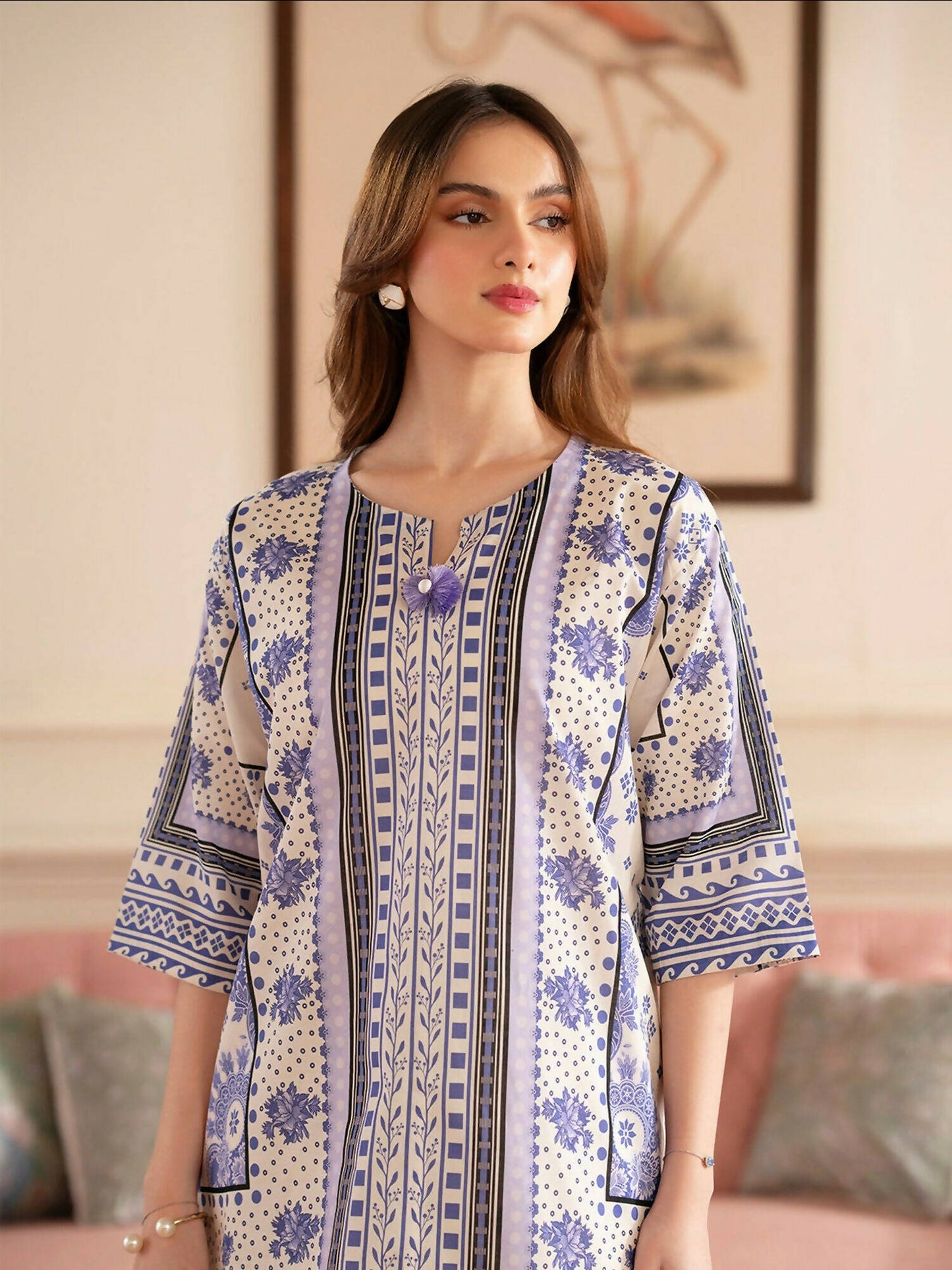 Mahnur Noir Lawn'26 Printed Unstitched 2-Piece Suit-N-10