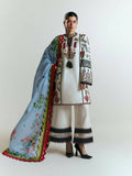 Jugnu by Hussain Rehar SS'25 Edit II Cotton Embroidered Unstitched 3-Piece Suit-TIYA