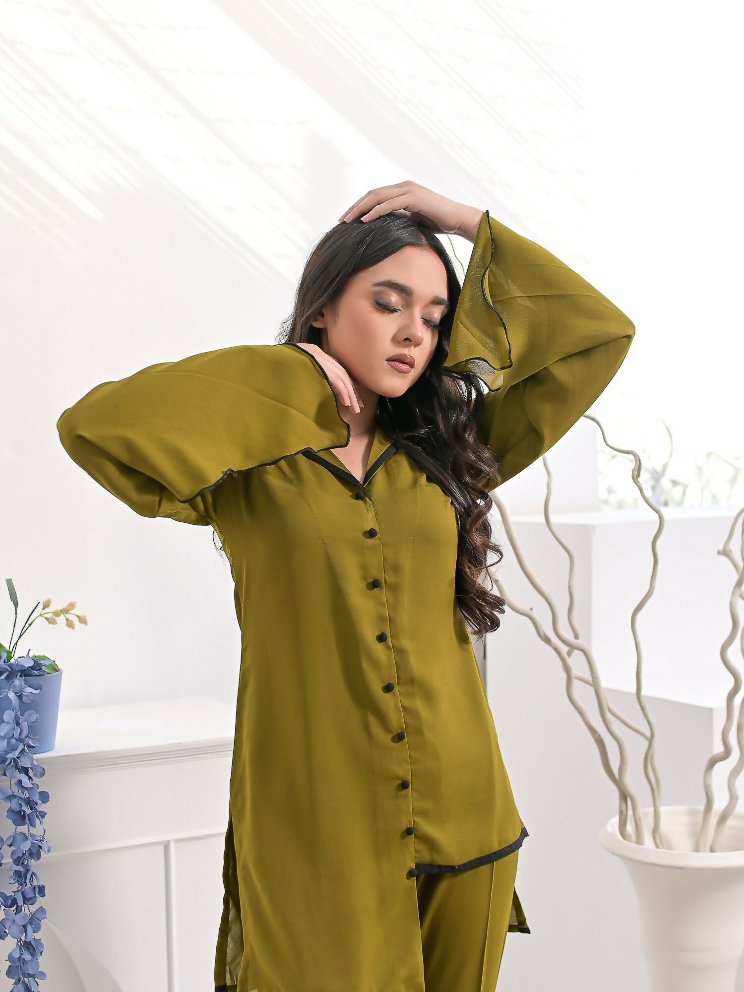 Ruby's Couture Haute & Chic Georgette Co-Ord Set-Doreti