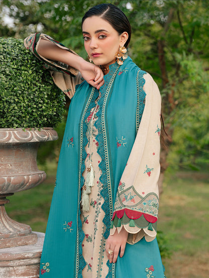 Mahnur Secret Garden Karandi Embroidered Unstitched 3-Piece Suit–SG-008
