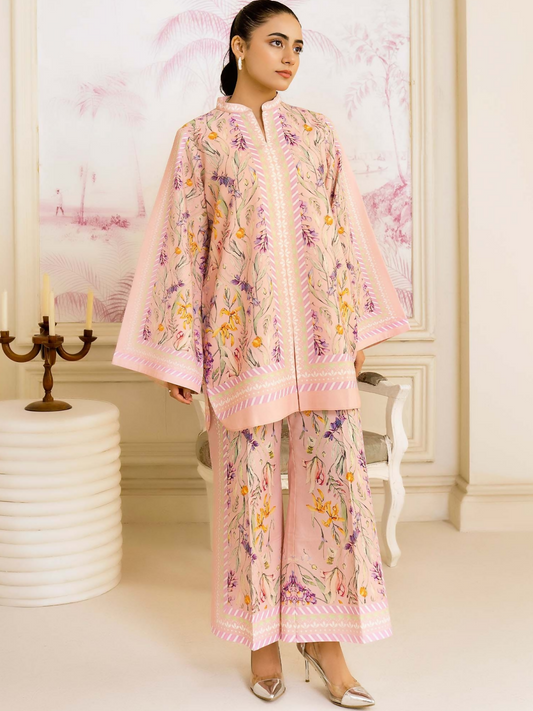 Allure By IH Salina Lawn Silk Printed Co-Ord Set-Vanya