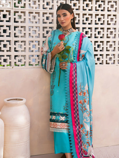 Binilyas Kotrai Embroidered Unstitched 3-Piece Suit-791-A